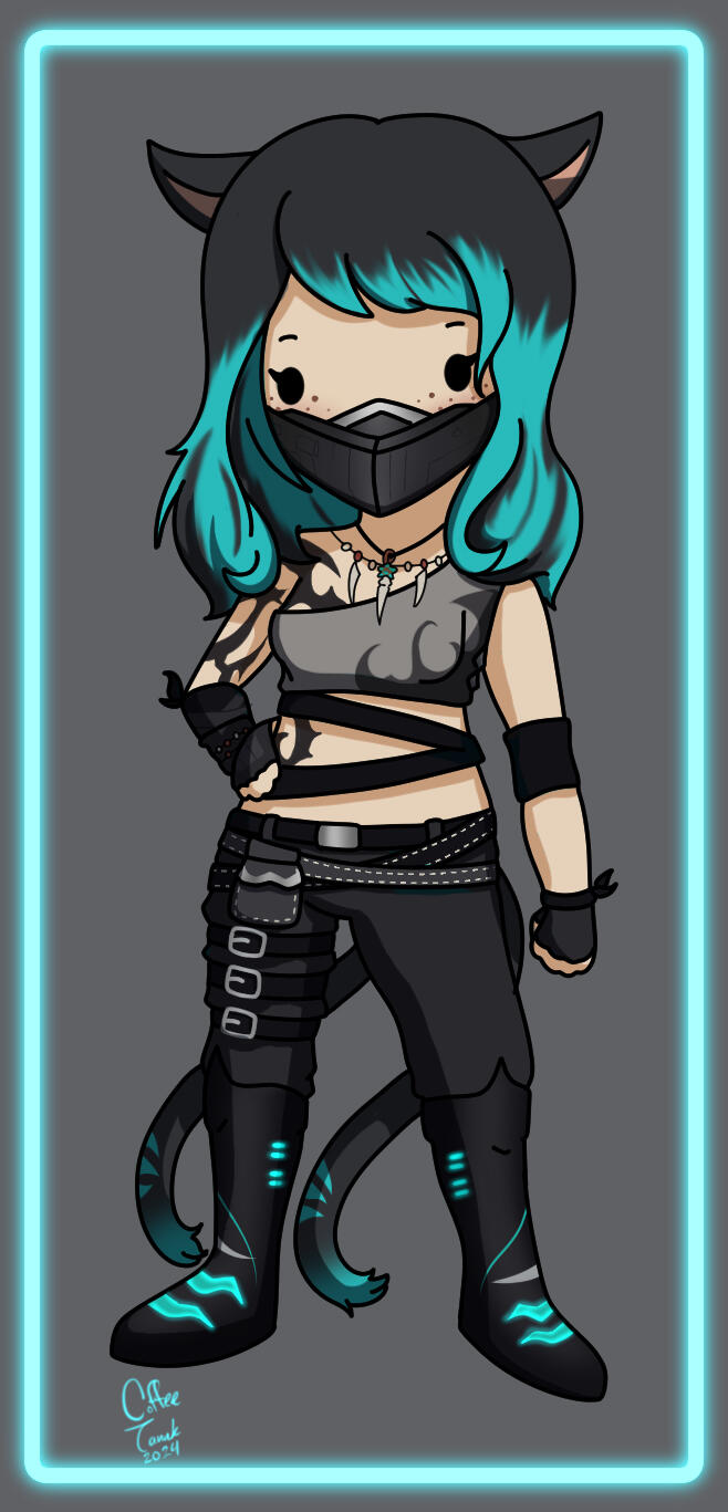 On-base Chibi - Commission for @lynn_shark